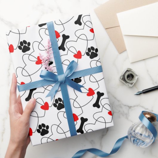 Papier Cadeau Papier à envelopper Motif Puppy Love (Cadeaux)