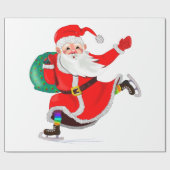 Papier Cadeau Papier à envelopper Noël Père Noël Cadeau (Plat)