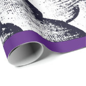 Papier Cadeau Papier à envelopper NUAGES JAPONAIS PURPLE TRIM (Coin rond)