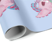 Papier Cadeau Papier à envelopper Octopus Ocean Thème - Bouy Bar (Coin rond)