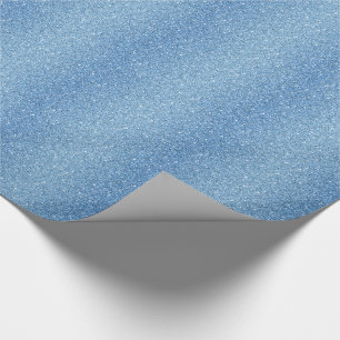Papier Cadeau Papier à envelopper Parties scintillant bleue Faux