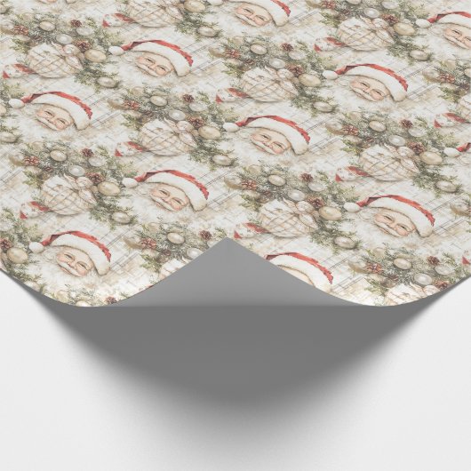 Papier Cadeau Papier à envelopper père Noël Pine Christmas Baubl (Coin)