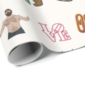 Papier Cadeau Papier à envelopper-Philadelphie (Coin rond)