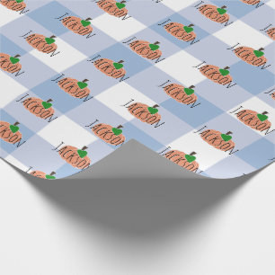 Papier Cadeau Papier à envelopper pour bébé petit Citrouille dou