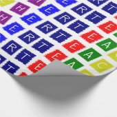 Papier Cadeau Papier à envelopper pour enseignant (Coin)