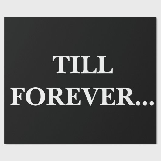 Papier Cadeau Papier à envelopper pour toujours (Plat)