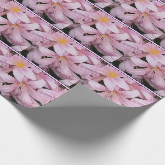 Papier Cadeau Papier à envelopper rose Belladonna Lily (Coin)