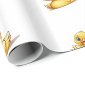 Papier Cadeau Papier à envelopper - Rubber Ducky Thème (Coin rond)