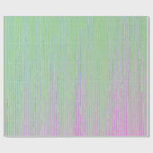 Papier Cadeau Papier à envelopper STRIPES VERTES ET ROSES FADÉES (Plat)