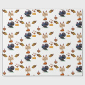 Papier Cadeau Papier à envelopper Thanksgiving (Plat)