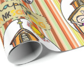 Papier Cadeau Papier à envelopper Thanksgiving (Coin rond)