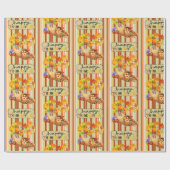 Papier Cadeau Papier à envelopper Thanksgiving (Plat)