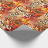 Papier Cadeau Papier à envelopper Thanksgiving (Coin)