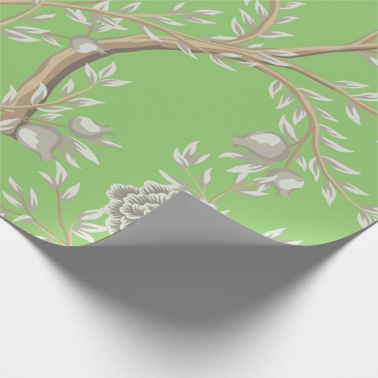 Papier Cadeau Papier à envelopper Toile vert (Coin)