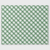 Papier Cadeau Papier à envelopper vert et blanc (Plat)