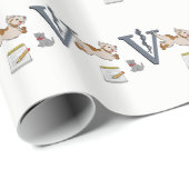 Papier Cadeau Papier à envelopper Vétérinaire (Coin rond)