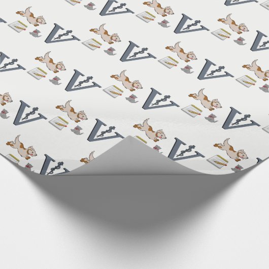 Papier Cadeau Papier à envelopper Vétérinaire (Coin)