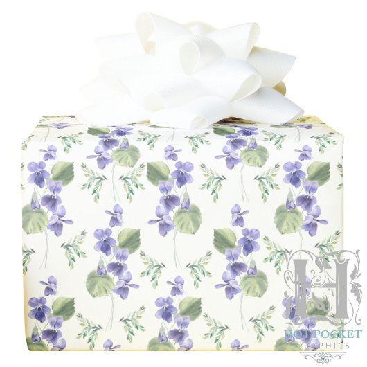 Papier Cadeau Papier à envelopper violets