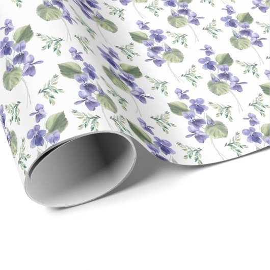 Papier Cadeau Papier à envelopper violets (Coin rond)