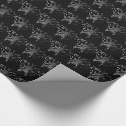 Papier Cadeau Papier à envelopper Wolf Pup Puppy Puppy Sled Chie (Coin)