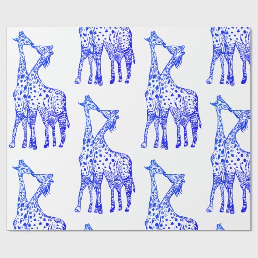 Papier Cadeau Papier à envelopperAmour africain (Plat)