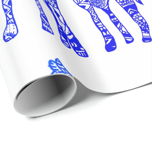 Papier Cadeau Papier à envelopperAmour africain (Coin rond)