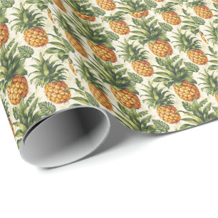 Papier Cadeau Papier à enveloppes Cadeau à ananas tropical