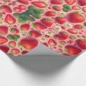 Papier Cadeau Papier à fraise (Coin)