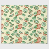 Papier Cadeau Papier à Motif de fruits Kiwi (Plat)