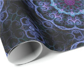 Papier Cadeau Papier à Motif fractionné bleu et rose (Coin rond)