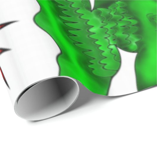 Papier Cadeau Papier à papier glacé Poisson Crabes Ocean Beach (Coin rond)