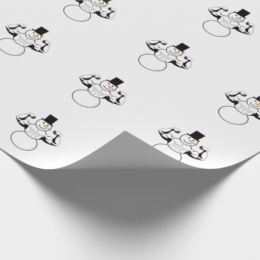 Papier Cadeau Papier à papier Snowman Papier d'enveloppement de (Coin)