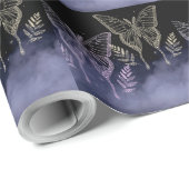 Papier Cadeau Papier à papillons enveloppant (Coin rond)