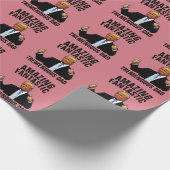 PAPIER CADEAU PAPIER À REPASSER BEAUCOUP DAD DONALD TRUMP (Coin)