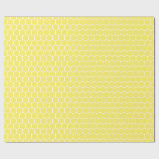 Papier Cadeau Papier alvéolé jaune (Plat)