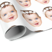 Papier Cadeau Papier Anniversaire Lui Son Drôle Noël Customisé (Coin rond)