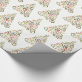 Papier Cadeau Papier-arbres de Noël (Coin)