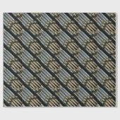 Papier Cadeau Papier argenté de tuyaux d'organe (Plat)