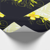 Papier Cadeau Papier Arrière - plan jaune Floral