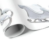 Papier Cadeau Papier blanc à enveloppement (Coin rond)