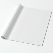 Papier Cadeau Papier blanc blanc blanc à 30 x 15 matte (Déroulé)
