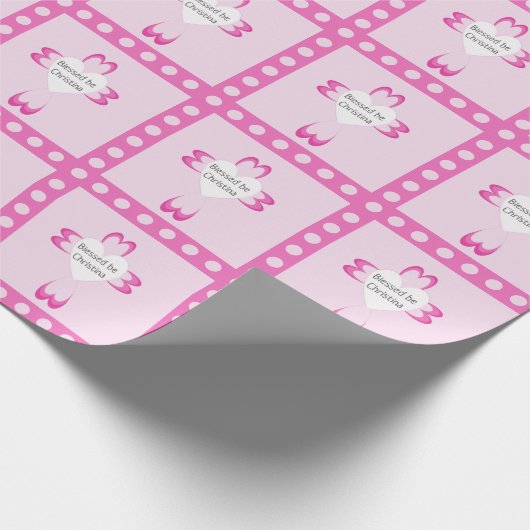 Papier Cadeau Papier Blessé Baptême (Coin)