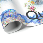 Papier Cadeau Papier brillant à enveloppement, Queen Victorian F (Coin rond)