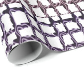 Papier Cadeau Papier brillant à envelopper Beige Net (Coin rond)