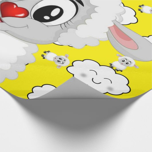 Papier Cadeau Papier brillant à envelopper, nuages de mouton sol (Coin)