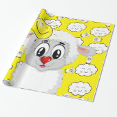 Papier Cadeau Papier brillant à envelopper, nuages de mouton sol (Déroulé)