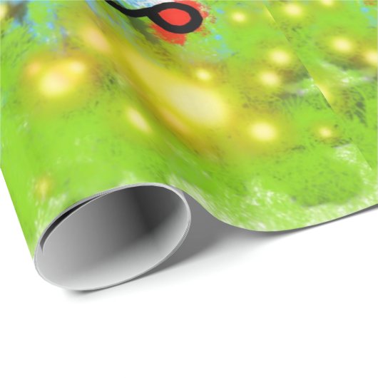 Papier Cadeau Papier brillant, Ballons filles Coeurs heureux (Coin rond)