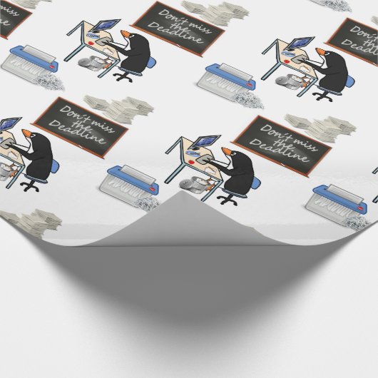 Papier Cadeau Papier brillant, Deadline Penguin Office (Coin)