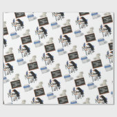 Papier Cadeau Papier brillant, Deadline Penguin Office (Plat)