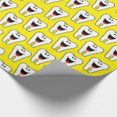 Papier Cadeau Papier brillant, Dentiste Jaune Dents (Coin)